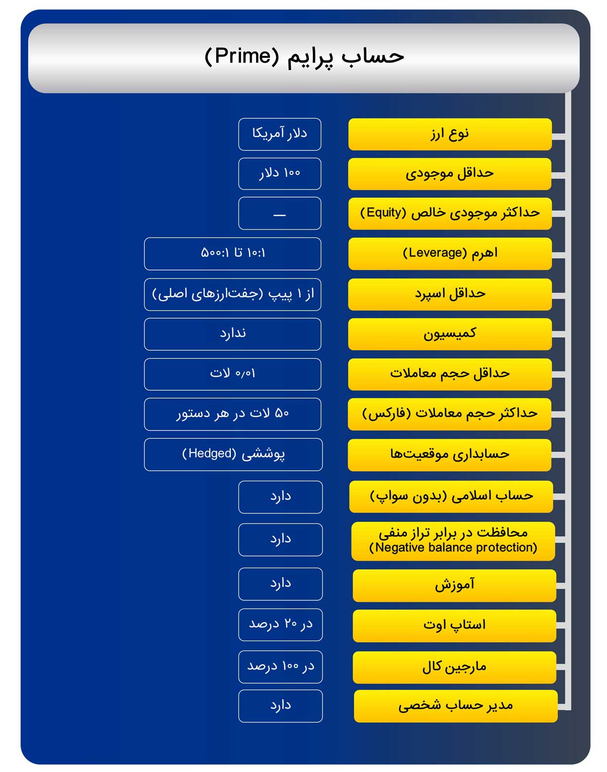 حساب پرایم در ویندزور بروکر