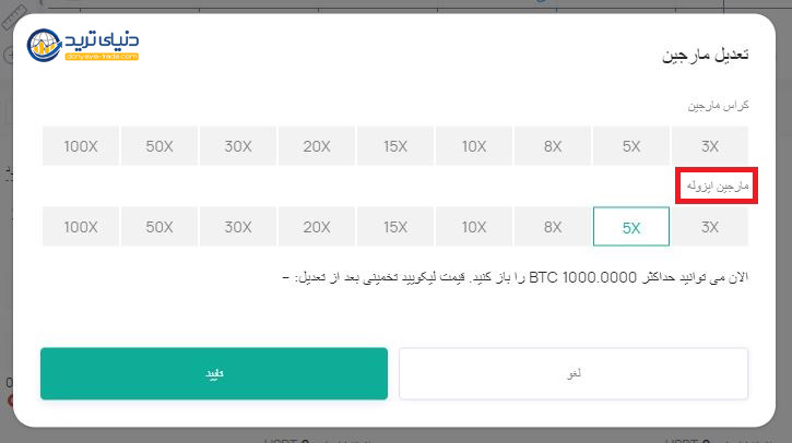 آموزش معامله فیوچرز در صرافی کوینکس فارسی+ نحوه خرید ارز در بازار فیوچرز کوینکس6