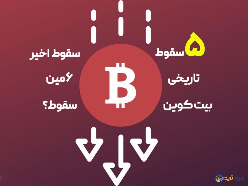 5 سقوط تاریخی بیت کوین