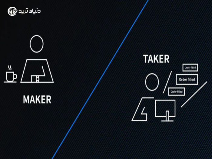 مقایسه سفارش گذار (market maker) و سفارش بردار (market taker)
