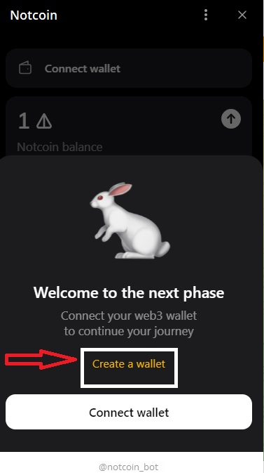 مرحله دوم فروش نات کوین - Create a wallet